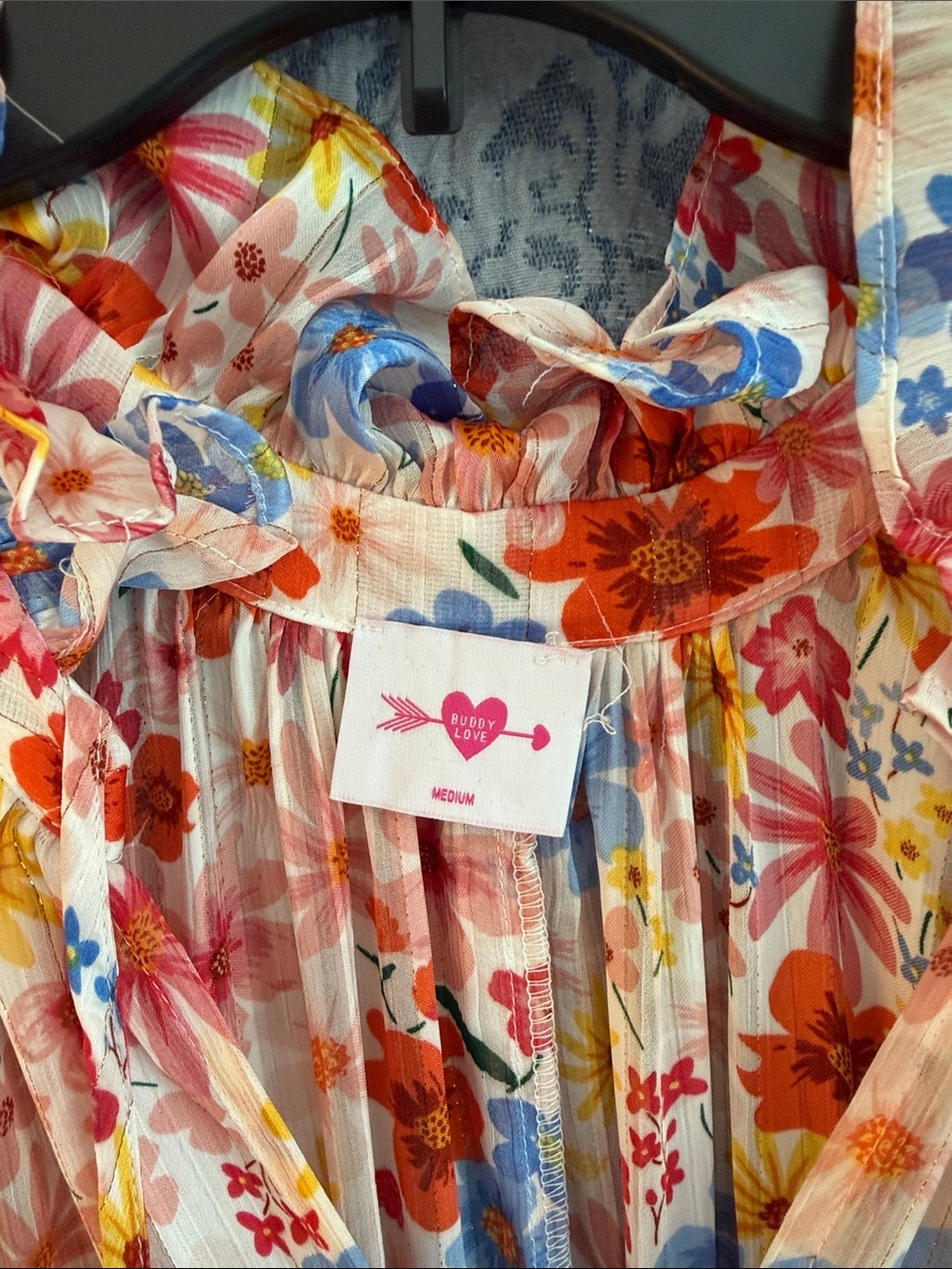Buddy Love Multicolor Floral Midi Dress - Picture 2 of 4